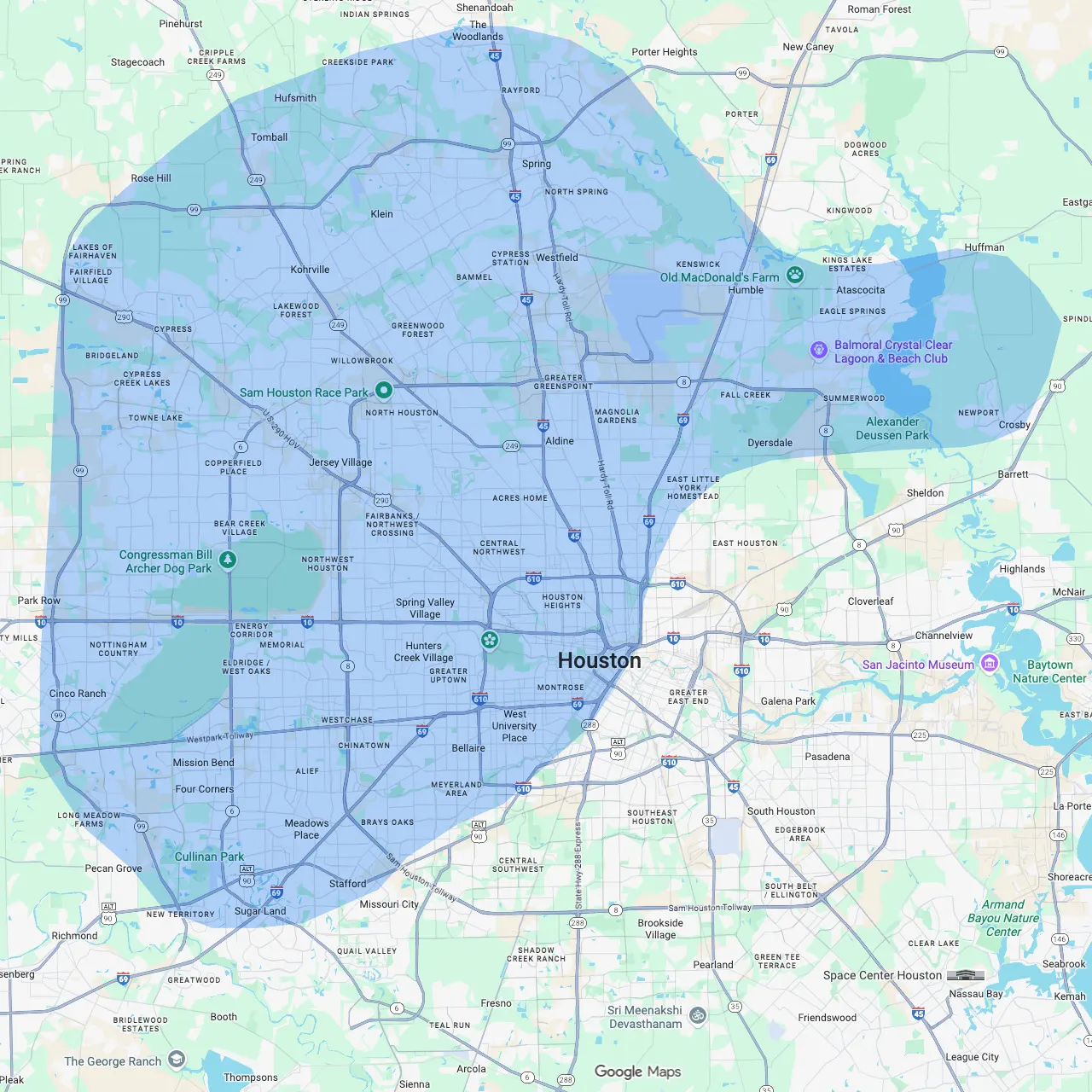Mapa Dode DK Pet Grooming brinda servicios